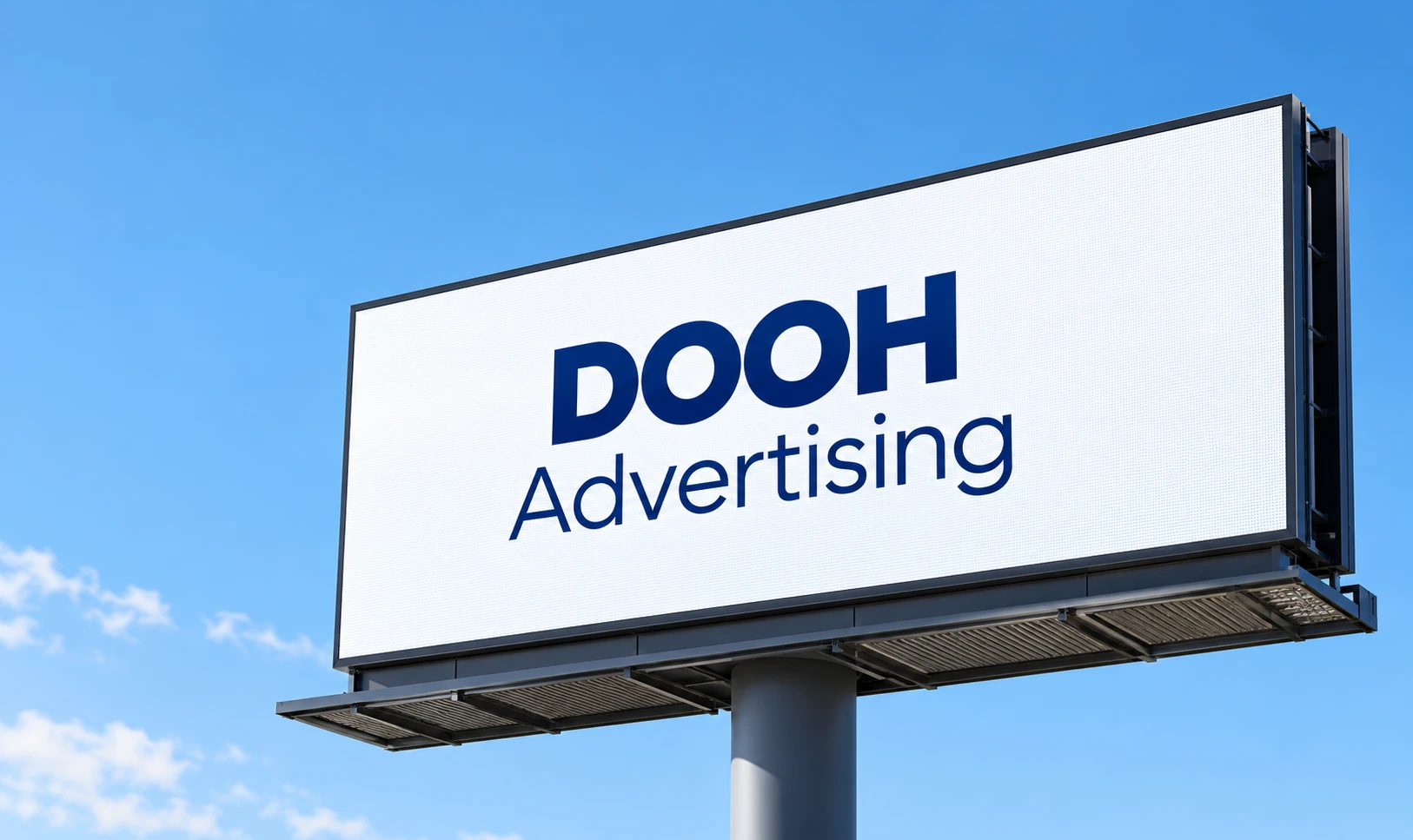 DOOH Advertising concept illustration